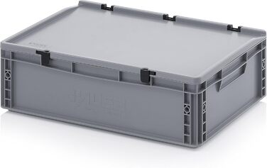 Євроконтейнер Auer Packaging Eurobox 60 х 40 х 18,5 см з відкидною кришкою з правилом вільного складання