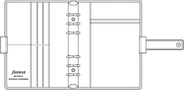 Органайзер для персонального паперу Filofax Metropol (95 x 171 мм), чорний