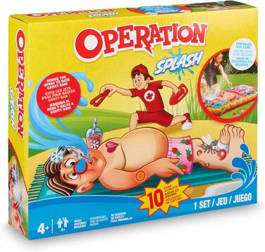 Іграшка для ігор на свіжому повітрі Hasbro SOAK-7103 Splash Operation, різнокольорова, 45 x 25