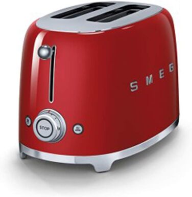 Тостер Smeg TSF01RDEU 2 скибочки, червоний