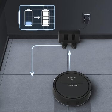 Вакуумний робот Rowenta RR7875 X-PLORER Series 120 AI Результат тесту ДУЖЕ ДОБРЕ Лазерна навігація автоматичне очищення Керування через додаток Пилосос і миття 120 хв 150 м чорний