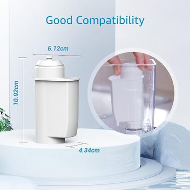 Заміна фільтра для води Brita Intenza Siemens TZ70033, TCZ7003, EQ. Серія Bosch 12008246 - включаючи різні моделі від Neff & Gaggenau, PFAS, PFOA/PF0S Reduce(6)