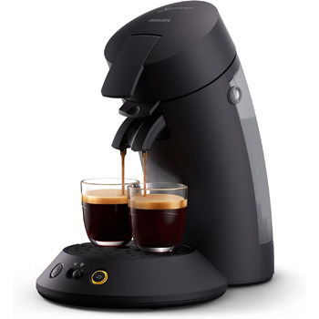 Кавоварка Philips Senseo Original Plus, чорна, вибір інтенсивності, технологія Coffee Boost, виготовлена з переробленого пластику, CSA210/60 матовий чорний