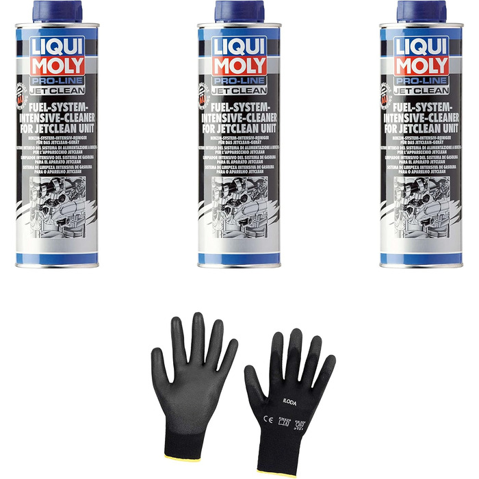 Захисні рукавички Iloda 3xOriginal Liqui Moly 500 мл Pro-Line JetClean Petrol System Cleaner Cleaner