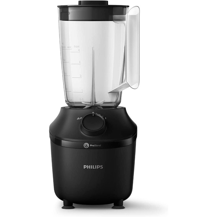 Міксер Philips HR2041/41 (450 Вт, технологія ProBlend, пластиковий контейнер 1,9 л, включно з пляшкою для води) чорний