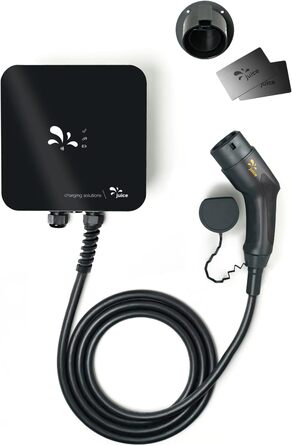 Зарядна станція Juice Charger Me, Wallbox 11KW & Wallbox 22KW для електромобілів, сумісна з зарядним кабелем типу 2 для електромобілів, проста установка, водонепроникність і ударостійкість, підтримка RFID