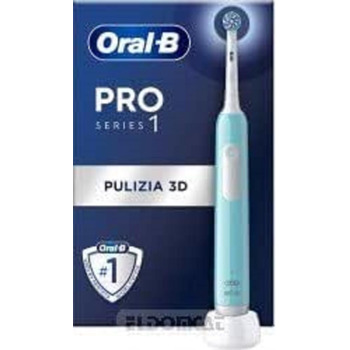 Акумуляторна електрична зубна щітка Oral-B серії 1 синя з 1 запасною щіткою. 1 зубна щітка