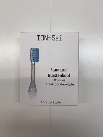 Змінні насадки для щітки ION-Sei - по 2 насадки для зубної щітки/насадки ION-Sei нормальної жорсткості/щіток для електронної зубної щітки/головки зубної щітки стандартної комплектації