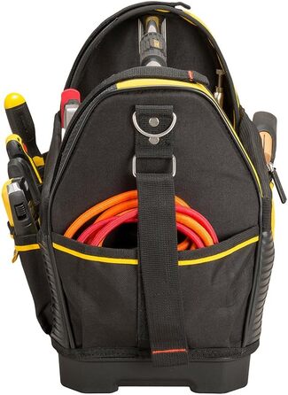 Тримач для інструментів Stanley FatMax (сумка для інструментів 48 см x 25 см x 33 см, нейлон 600 деньє, водонепроникна пластикова основа, ергономічна гумова ручка, рама сталева посилена, регульований плечовий ремінь) 1 Чорний