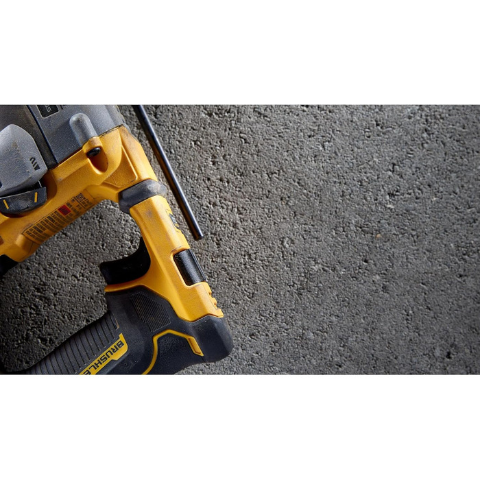 Акумуляторний перфоратор Dewalt 18В SDS-plus XR DCH172N (16 мм, безщітковий двигун, електропневматичний ударний механізм, з вбудованим світлодіодним підсвічуванням, вкл. додаткову рукоятку, поставляється без акумулятора та зарядного пристрою)