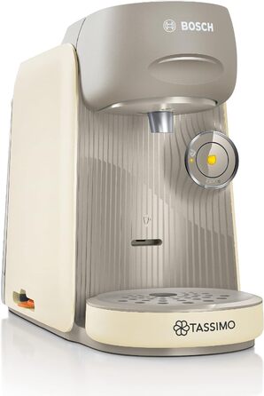 Капсульна машина Bosch Tassimo Finesse TAS16B7 кавоварка by, 70 напоїв, більш насичена кава одним натисканням кнопки, автоматичне вимкнення, ідеально дозована, компактна, 1400 Вт, вершки