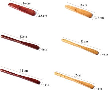 Дерев'яний ріжковий черевик Міцна ручка Аксесуари для взуття Shoehorn Help Stick Tool Long Shoehorn 1 шт., 22