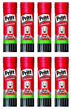 Клей-олівець Pritt, безпечний і зручний для дітей клей для мистецтва та рукоділля, міцний клей для шкільного та канцелярського приладдя (2 шт. 4 упаковки / 43 г)