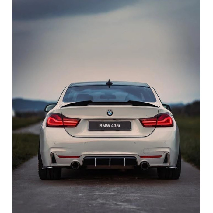 Задній спойлер MpTuned Carbon Look M4, підходить для BMW 4 Series F32 2-дверне купе 2014-2019 420i 428i 430i 435i 440i Задня спойлерна губа