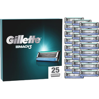 Леза для бритви Gillette Mach3, 25 змінних лез для вологих бритв Men з 3-кратним лезом Alt