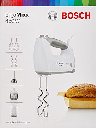 Побутова техніка Bosch MFQ36480, Пластик, Біла одинарна