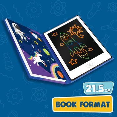 Малювальний планшет Magic Tablet Book Format РК-планшет для письма для дітей Планшет для малювання ідеально підходить для дітей Планшет для малювання для дітей 20 реверсивних шаблонів для малювання РК-книга для малювання