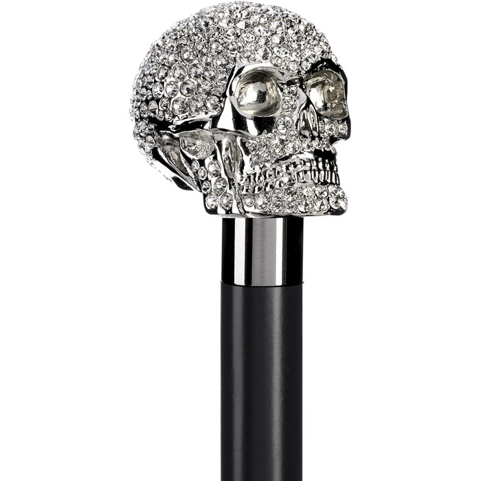 Палиці для ходьби Shoehorn Silver Handle 925 Уздовж 78см Короткий Shoehorn Elegant Luxury Stocking Style Skull