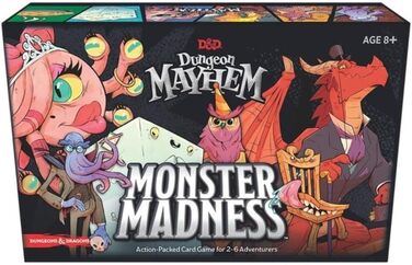 Карткова гра Dungeons & Dragons C7888000 Dragon Dungeons Mayhem Monster Madness, одиночна, різнокольорова, стандартна