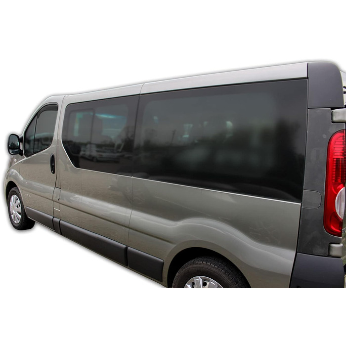 АВТОМОБІЛЬНИЙ СКАУТТ GP Wind Deflector Rain Deflector підходить для Vivaro 2001-2014, Primastar 2001-2014, чорний, тонований, набір з 2 шт. , аеродинамічний