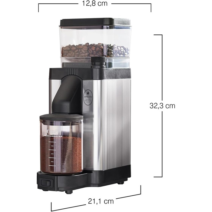 Кавомолка Moccamaster KM5, полірована срібло