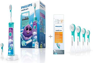 Електрична зубна щітка Philips Sonicare For Kids HX6322/04, зі звуковою технологією, для дітей, в т.ч. щітки від 4 років