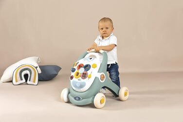 Ходунки для немовлят Little Smoby від 1 року - ходунки 3-в-1 з коляскою, дошкою для занять і коляскою для ляльок для немовлят і малюків від 12 місяців