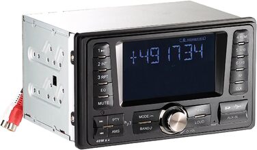 Автомагнітоли Creasono 2 DIN 2-DIN MP3 автомагнітола CAS-4380.bt з RDS, Bluetooth (повернення при доставці) (автомагнітола BT, автомагнітола з гучним зв'язком, автомобільні системи гучного зв'язку)