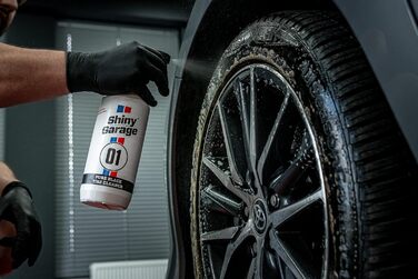 Автомобільний концентрат 'Pure Black Tire Cleaner 1 л - Ефективний догляд за шинами автомобіля - Очищувач шин Видаляє бруд і знежирює поверхню