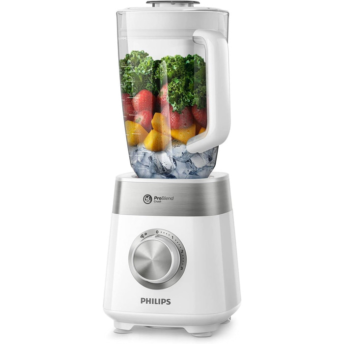 Блендер Philips 5000 Series HR2224/00, 2 л, 800 Вт, білий