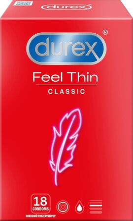 Класичні презервативи Durex Feel Thin презерватив Gossamer для інтенсивних відчуттів та інтимної єдності (18)