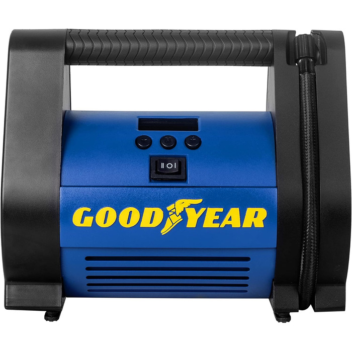 ЦИФРОВИЙ ПОРТАТИВНИЙ КОМПРЕСОР GOODYEAR 35PSI (ПІДКЛЮЧЕННЯ 12 В, 100 PSI / 6,9 БАР)