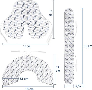 Аксіонні електродні прокладки для терапії болю TENS на шиї, спині та плечах
