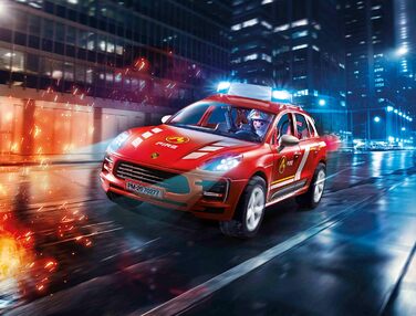 Пожежна бригада Porsche Macan S зі світловими та звуковими ефектами, від 4 років, 70277