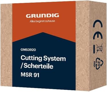 Змінна бритва Grundig MSR 81 (GMS3910), Бритвені частини для чоловічої бритви ProClub MS 8130, 3 змінні бритвяні головки, технологія титанових лез, легка заміна, екологічна упаковка