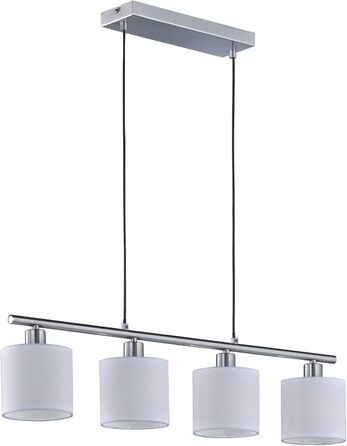 Торшер Reality Lighting Tommy R46335979, матовий метал, тканинний абажур золотого кольору, ексклюзивний 5 шт. E14 (білий, підвісний 4-світловий)