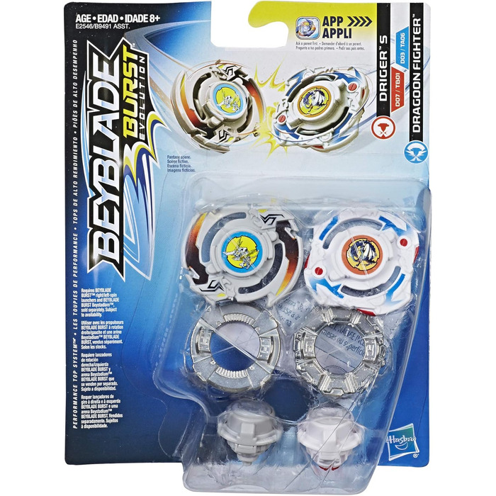 Гіроскопи BEYBLADE Driger S та Dragoon F