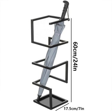Підставка для парасольок BUXTOM, органайзер для парасольок для дому, металевий тримач для парасольок, окремо стоячий органайзер для парасольок, для передпокою, веранди, офісу та дверних прорізів, білий білий