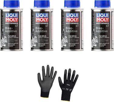 Захисні рукавички Iloda 4xOriginal Liqui Moly 125 мл Мотоцикл 4T Bike-Additive 1581