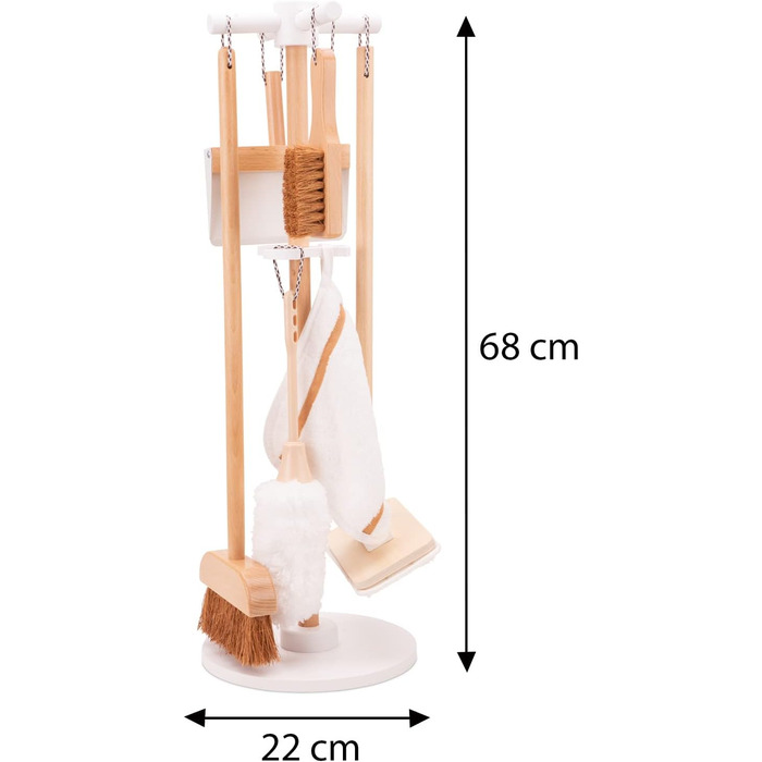 Ігровий набір для прибирання Дерев'яний ігровий набір для прибирання, M Набір для прибирання малий, 18375