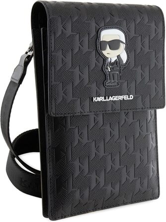 Сумка KLWBSAKHPKK Black Saffiano Monogram Ikonik