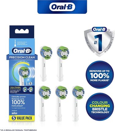 Щітки Braun Oral-B Precision Clean 5 шт. (для всіх обертових зубних щіток фірми Oral-B)