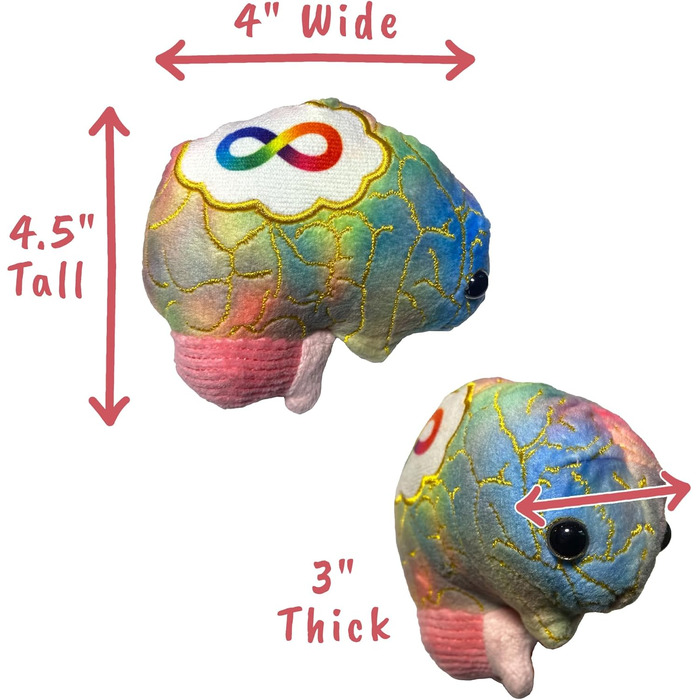 Аутизм плюш, подарунки для вчителів аутизму, подарунки для аутизму, подарунки для підвищення обізнаності про аутизм, прикраси для аутизму, подарунки для терапевтів аутизму, мозок аутизму, м'які іграшки