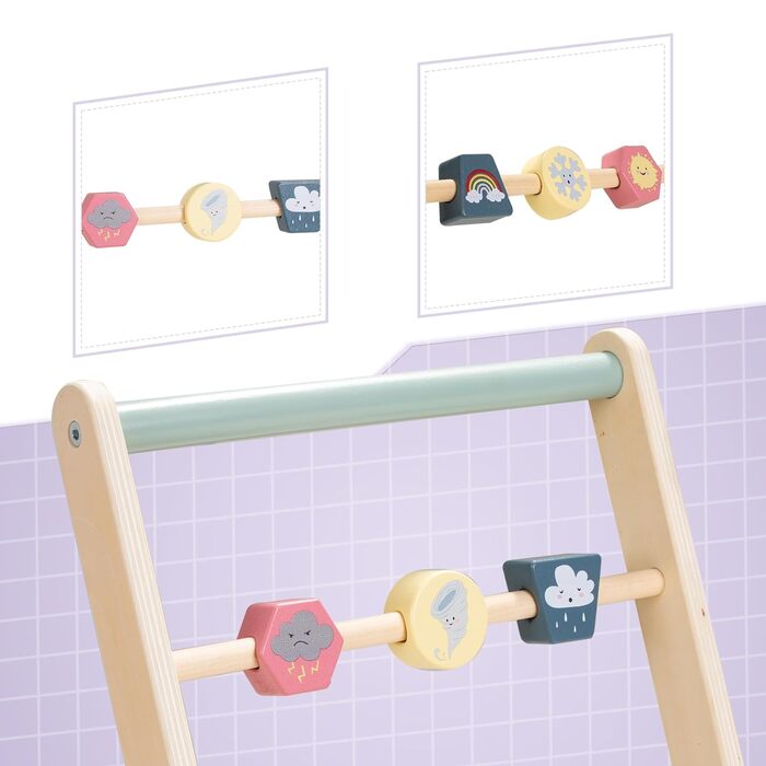 Гігантська квасоля Baby Walker Wood, Baby Baby Walker для хлопчиків і дівчаток, Галопуючі поні, Baby Baby Walker, Дитячі ходунки від 1 року можуть мати моторику Дерев'яний поштовх і