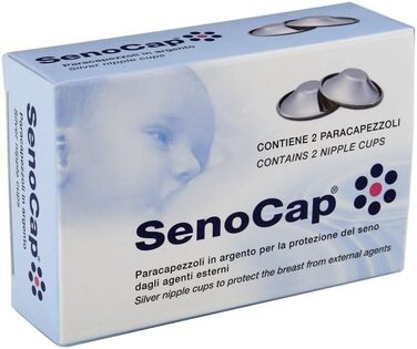 Чашки для сосків SenoCap зі срібла 925 проби для профілактики та захисту грудей у разі тріщин