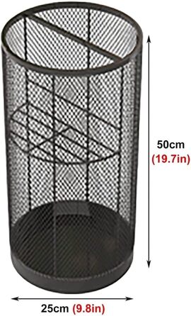 Тримач парасольки для внутрішнього використання, круглий кошик для парасольок, металева сітчаста підставка для парасольок для дому, офісу, передпокою, портативна підставка для парасольки, тримач для парасольки, відро для парасольки, передпокій (синій). Чо
