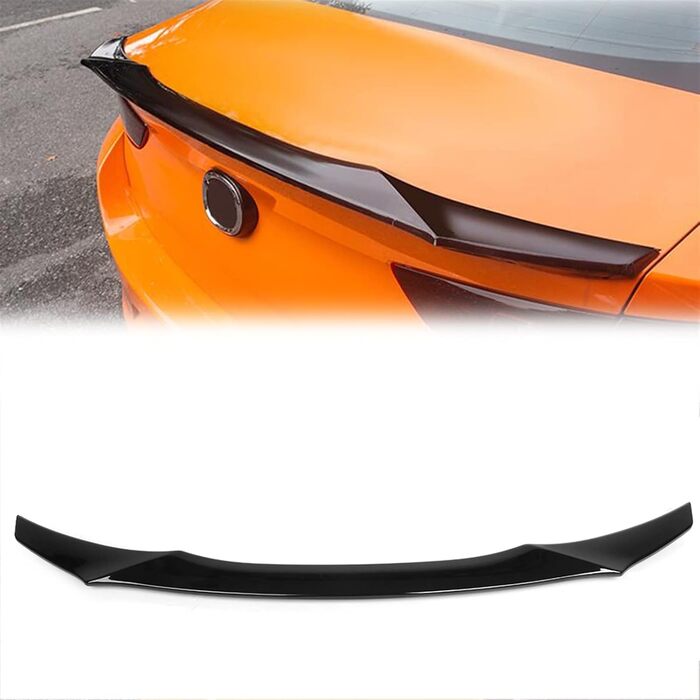 Заднє крило багажника автомобіля для Mazda 3 для Axela 2019 2020 ABS Gloss Black Wing Spoiler Кришка губи Накладка Протектор Прикраса автомобіля