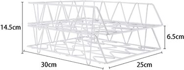 Рівневий металевий лоток формату A4, штабельований, для офісу, письмового столу, акуратний тримач для файлів, зберігання журналів, органайзер для паперу, білий стиль 2 білих, 2-