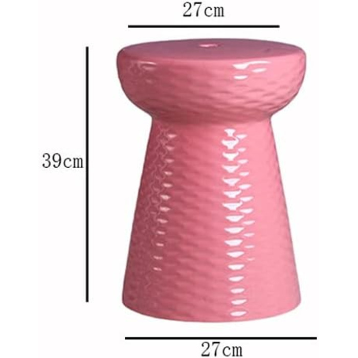 Садовий стілець, керамічний садовий стілець, керамічний барабанний стілець, перукарський стілець, декоративний стіл Акцентний стіл, підходить для саду, патіо, газону, будинку, приміщення та вулиці (колір A)(B) One Size B