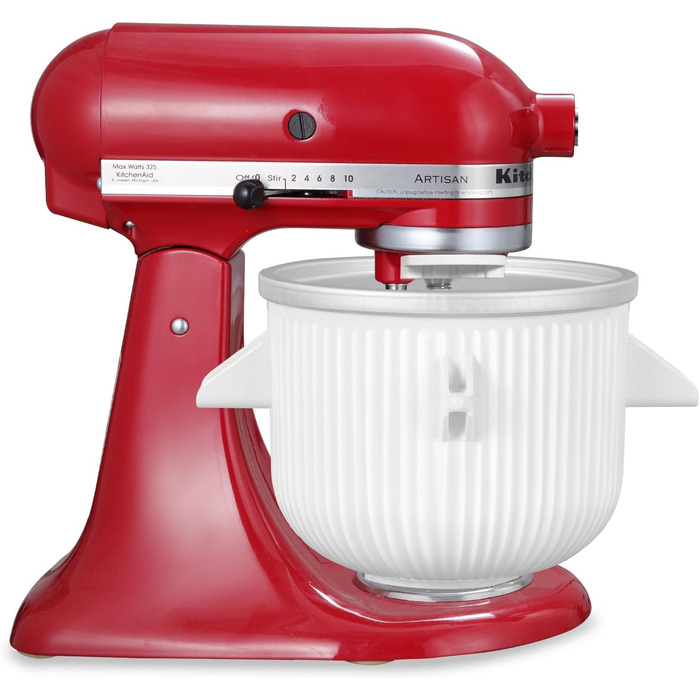 Насадка для машини для морозива для Kitchenaid, миска для замороженого морозива на 2 літри для міксера 4.5/5/6/7QT, машина для морозива Sorbet для домашнього морозива, десерту, йогурту